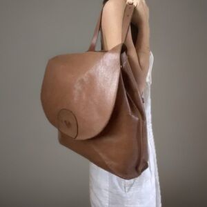 Custom Made Covertible Leather Backpack/Shoulder bag Unisex